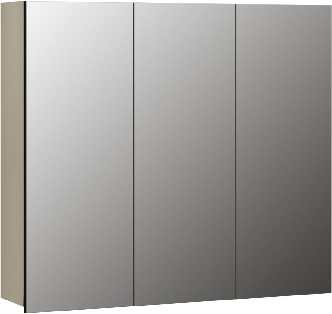 welltime Spiegelschrank Amrum (1-St) 3-Türiger Badspiegel mit Stauraum - Maße (B/T/H) 90/20/80 cm Bild 1