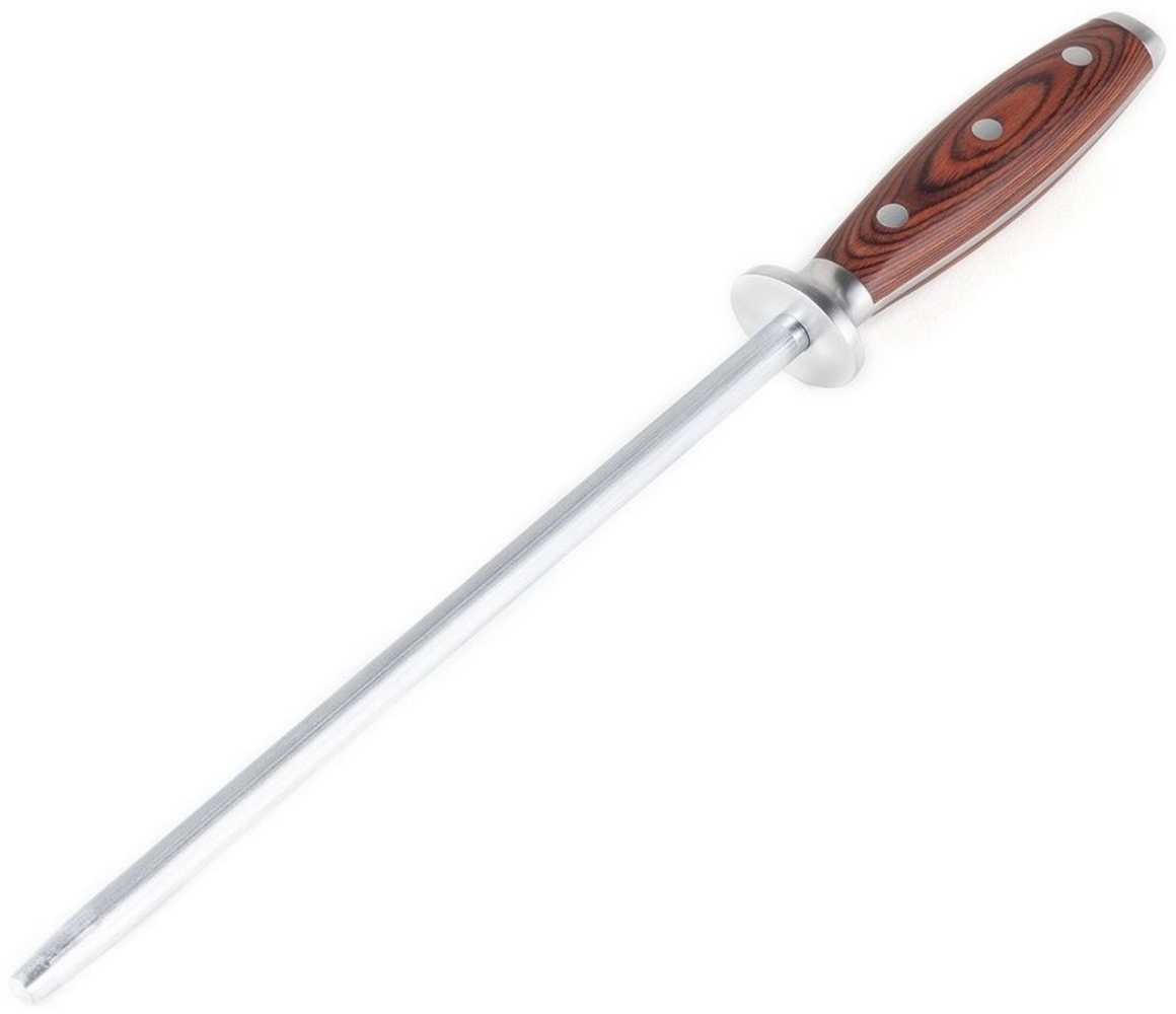 Hanseküche Wetzstahl Premium Wetzstahl Messerschärfer aus Spezialstahl, Schleifstahl, Pakkaholz Bild 1