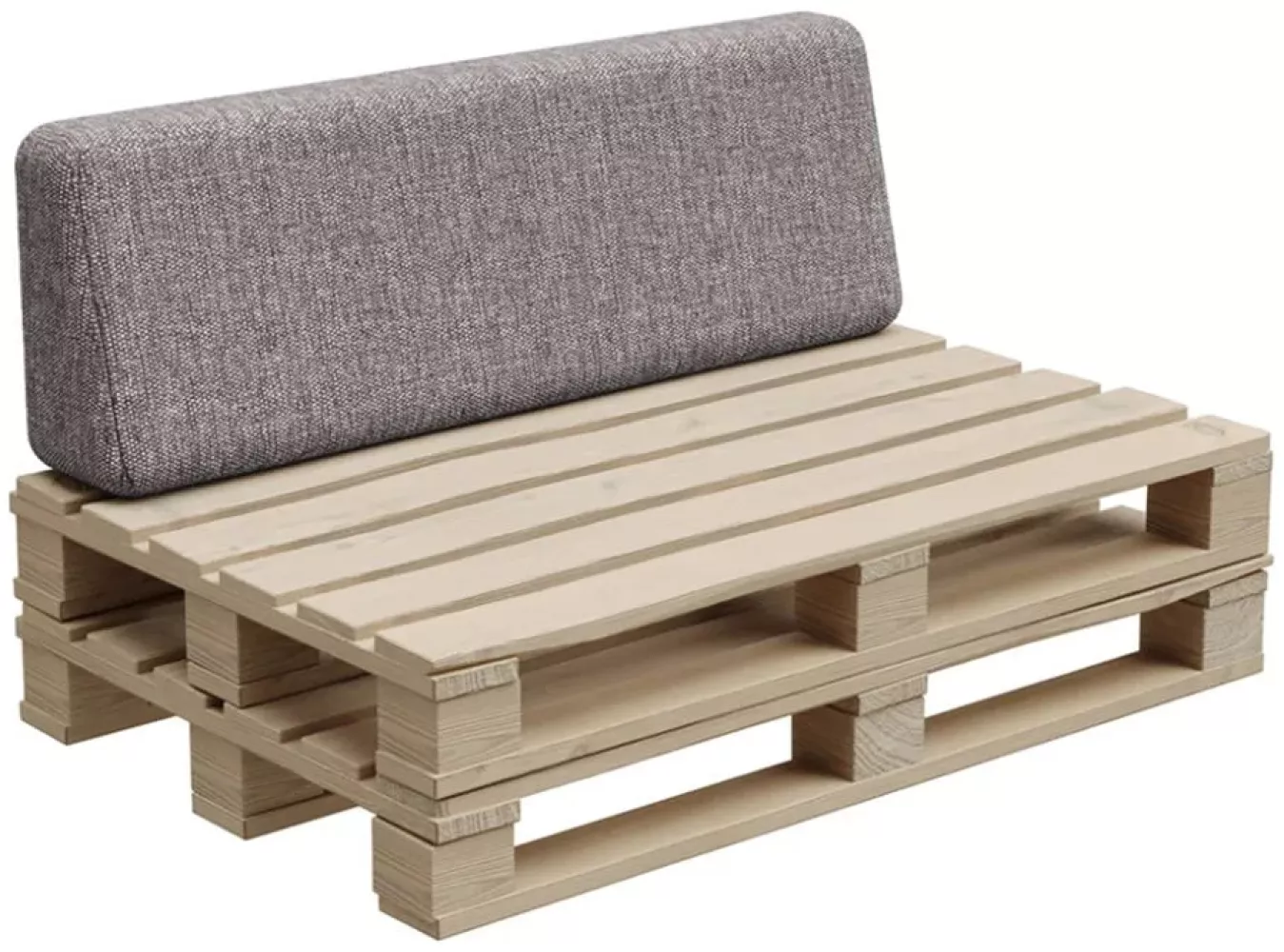 Gutekissen®, Palettenkissen, Palletenpolster, Gartenkissen, Palettenauflagen, Sofa, Kissen, Polster, Auflagen Indoor Outdoor PFBG (Rückenlehne 120x35, Grau) Bild 1