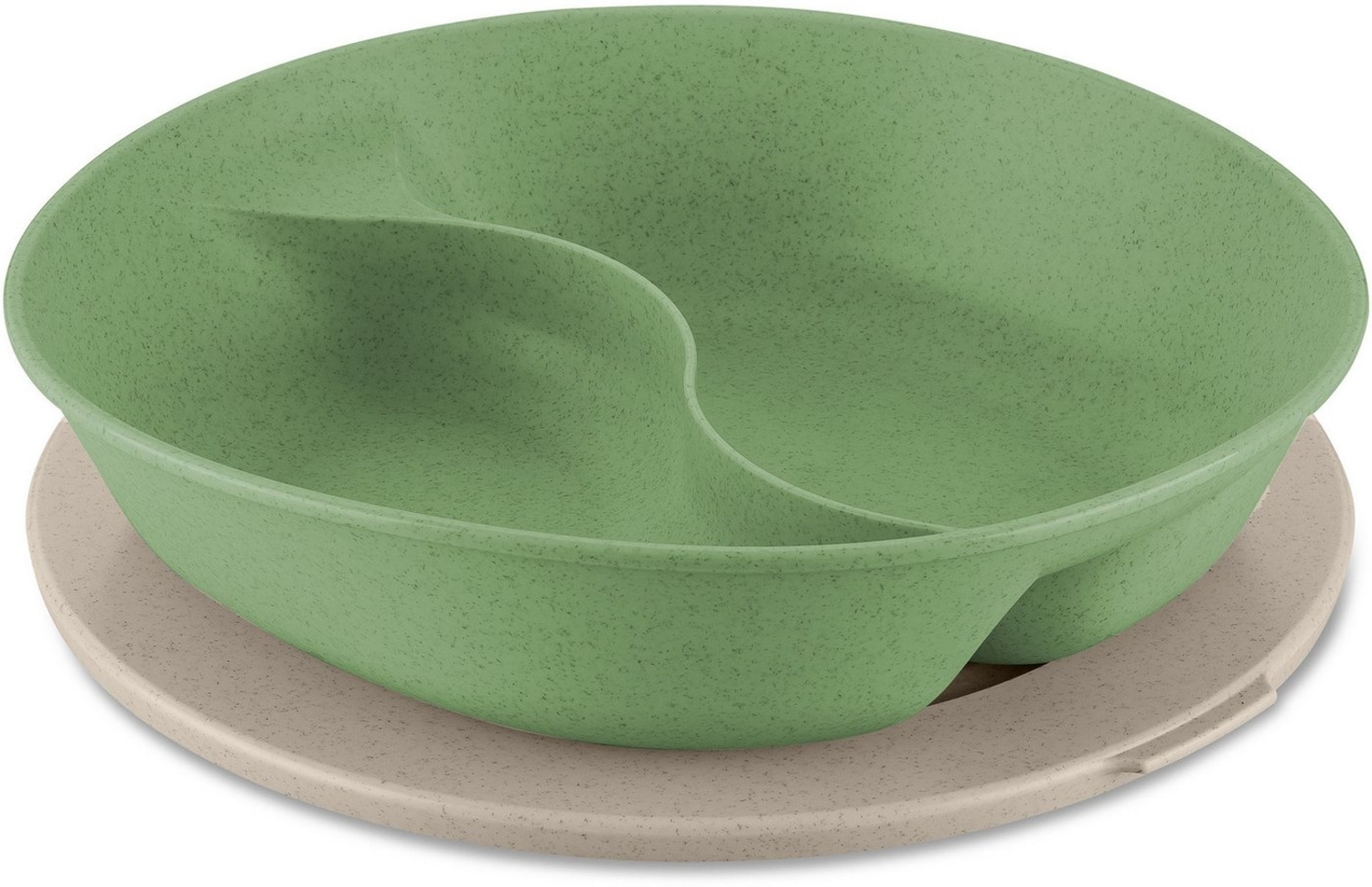 KOZIOL Kunststoffteller CONNECT SEPAREE, Menüteller mit Deckel 1,5l melaminfrei Bild 1