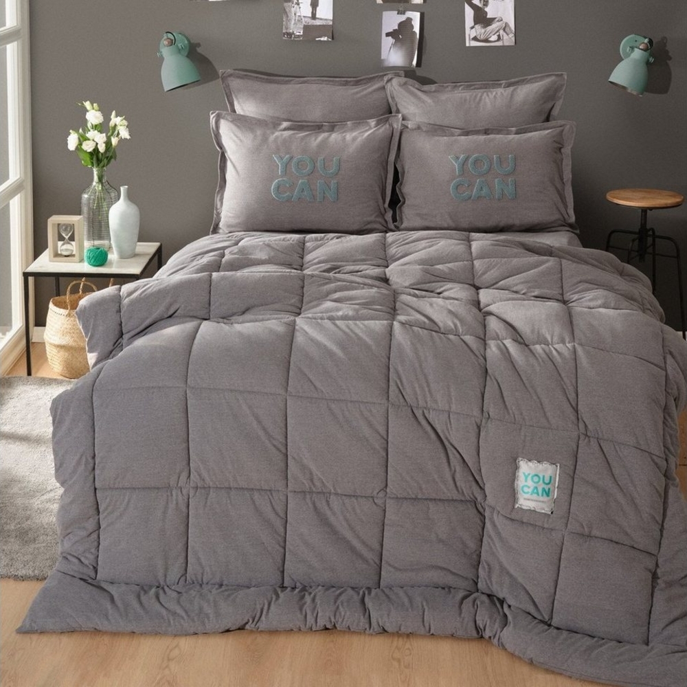 Karaca Home Bettwäsche Karaca Home Motto Cotton Comfort Double Duvet Set mit Bettlaken Bild 1