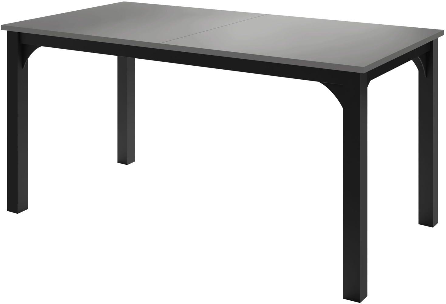 Esstisch Fagab 160 (Farbe: Schwarz / Hellgrau) Bild 1