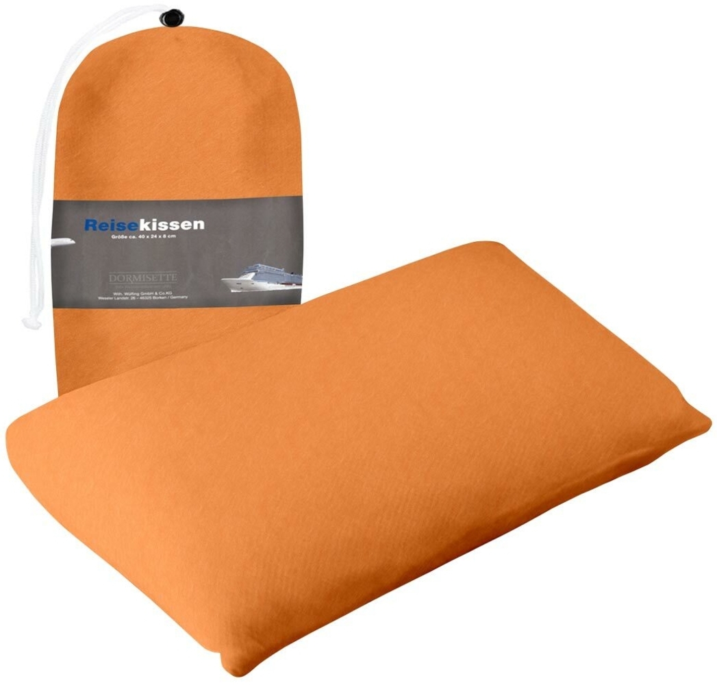 Dormisette Reisekissen | 40x24x8 cm | mandarine Bild 1