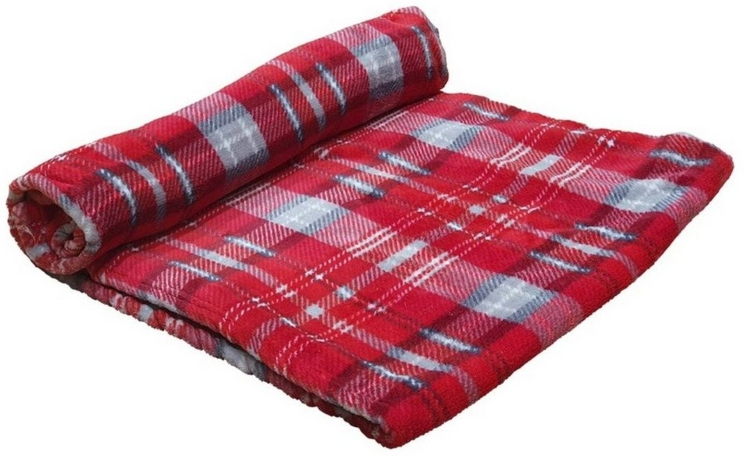 Nobby Tierdecke Xmas Fleece Plaid Kareli rot Bild 1