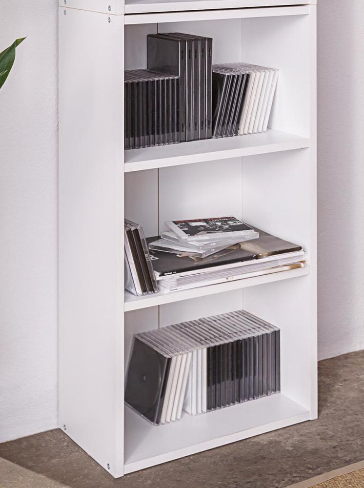 Regal "Charlotte II" Weiß, ca. 42 x 79 x 25 cm Bild 1