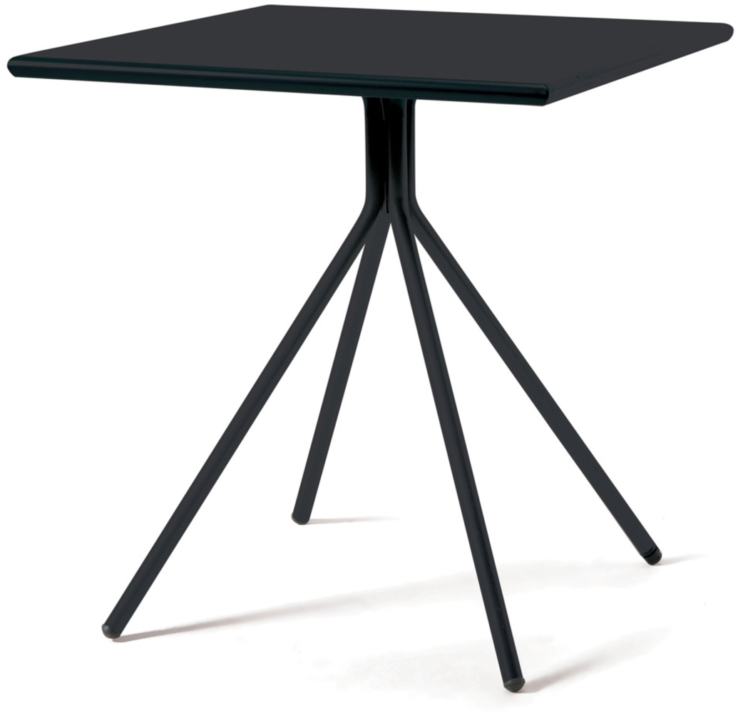 Outdoortisch Rick 80x80x75 cm schwarz Bild 1