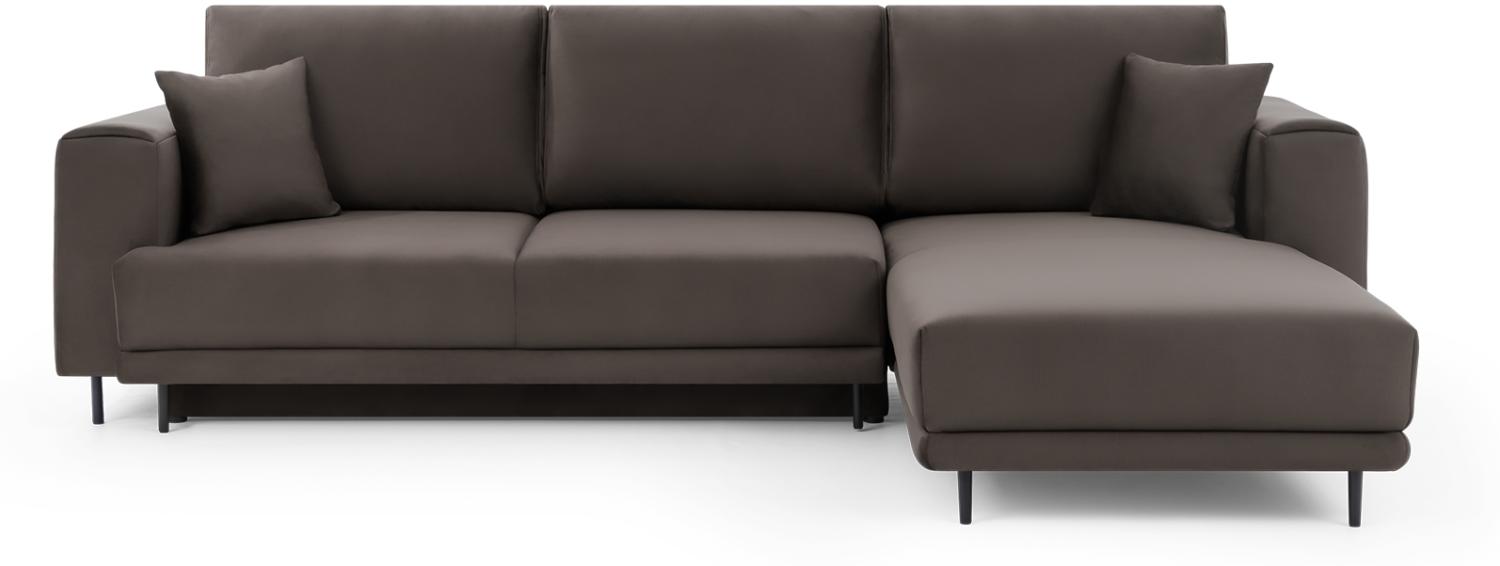 ELTAP 'Dalia' Ecksofa, Dunkelbraun, 95 x 190 x 289 cm, Rechts Bild 1