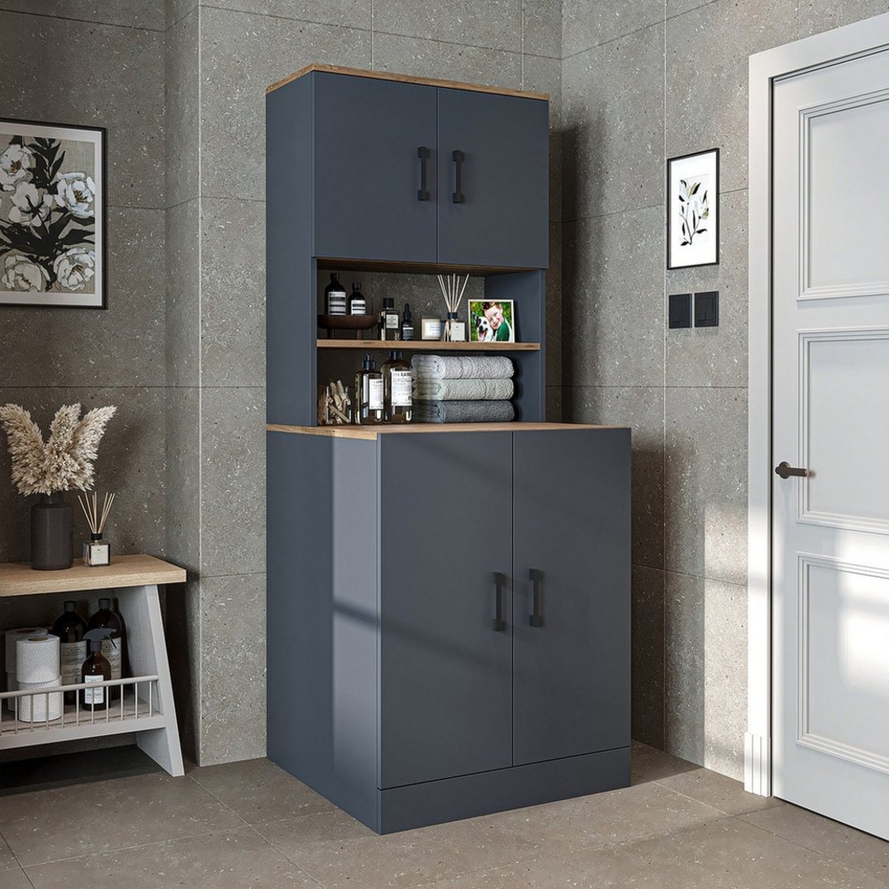 Roomart Waschmaschinenumbauschrank (Waschmaschinenschrank Trocknerschrank Waschturm) Bild 1