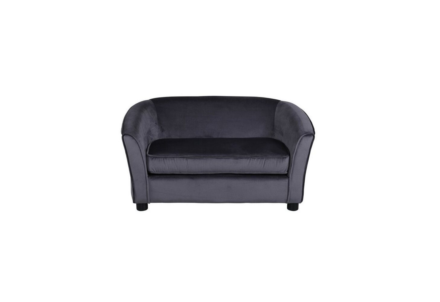 ebuy24 Sofa Velvet Sofa 2 Personen für Kind grau, 1 Teile Bild 1