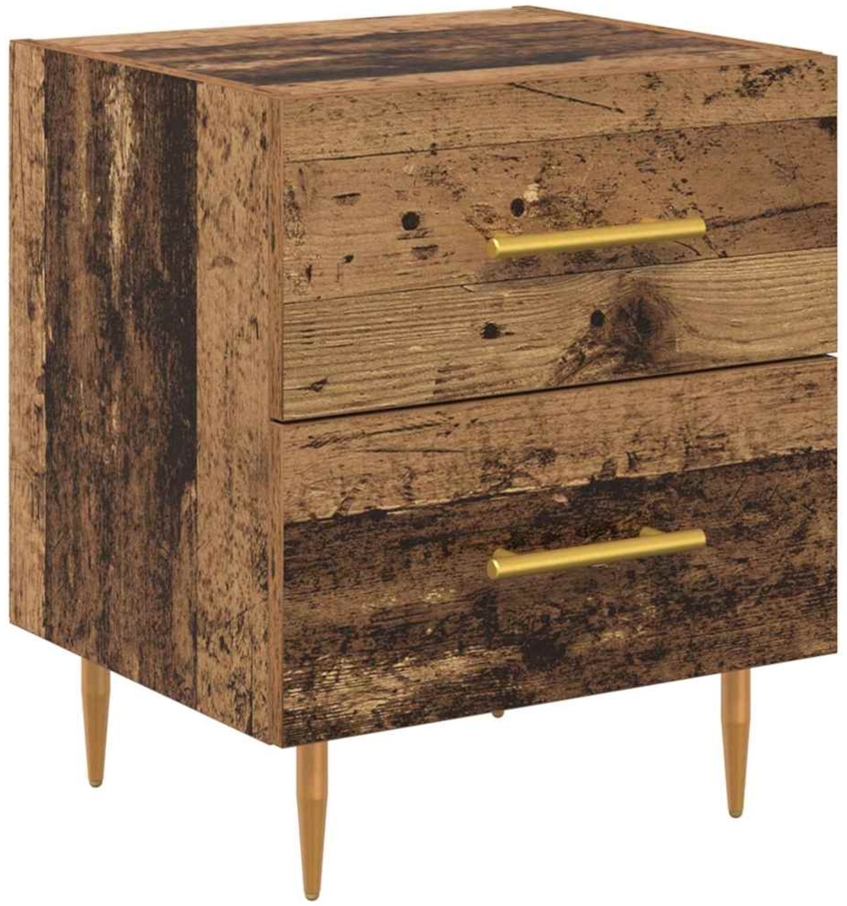 vidaXL Nachttisch Altholz 40 x 35 x 47,5 cm Holzwerkstoff 881995 Bild 1