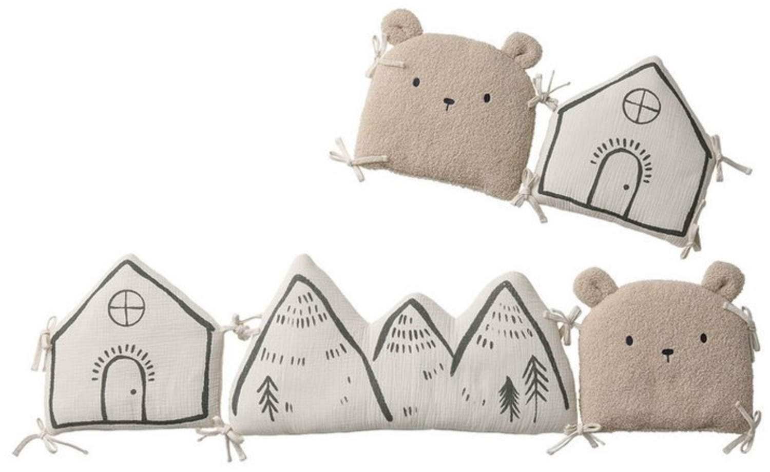 vertbaudet Bettumrandung Baby Bettumrandung/Laufgitterpolster HYGGE Bild 1