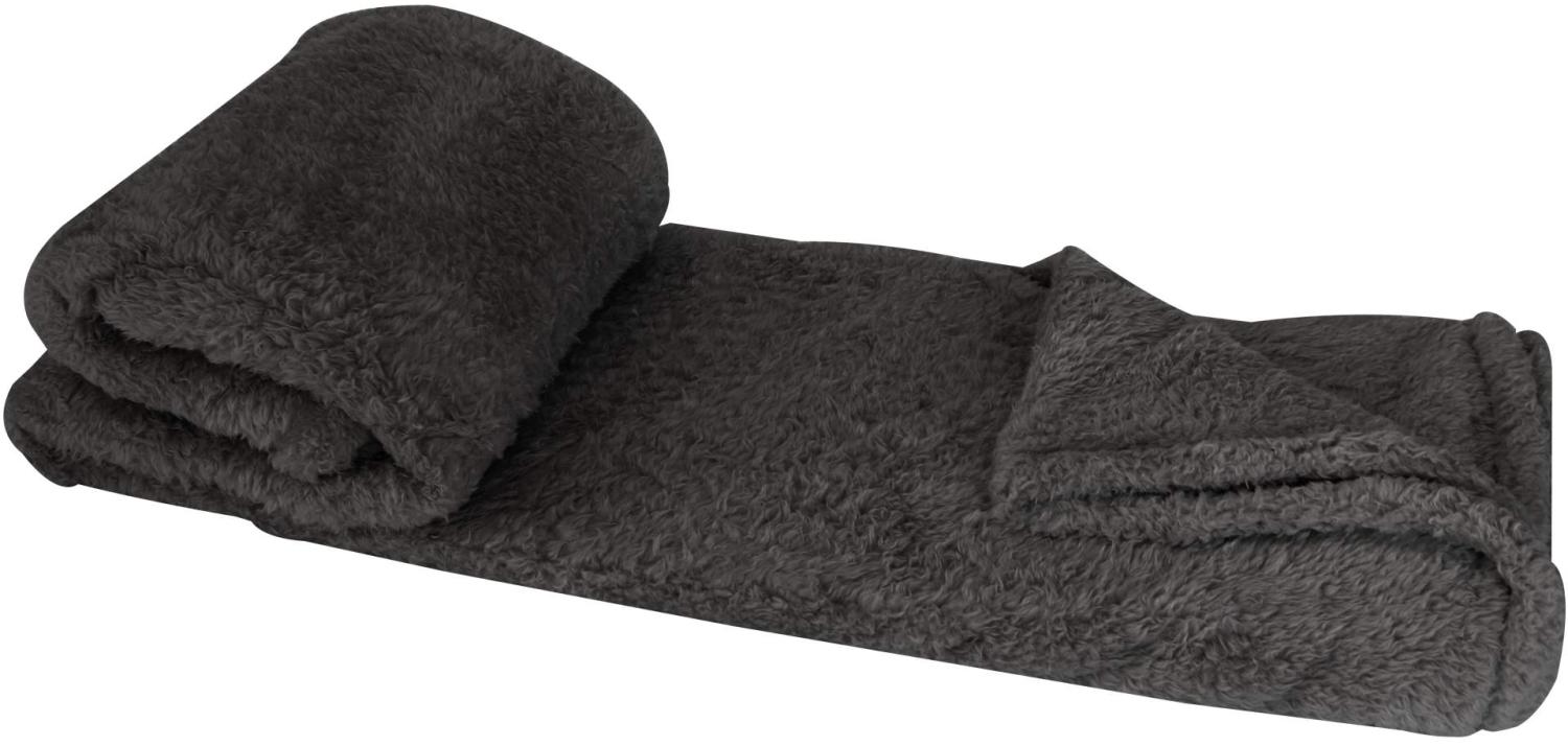 Fashion Zone Kuschel- und Wohndecke in Teddy Fleece Optik 150 x 200 cm (1Stk.) anthrazit Bild 1