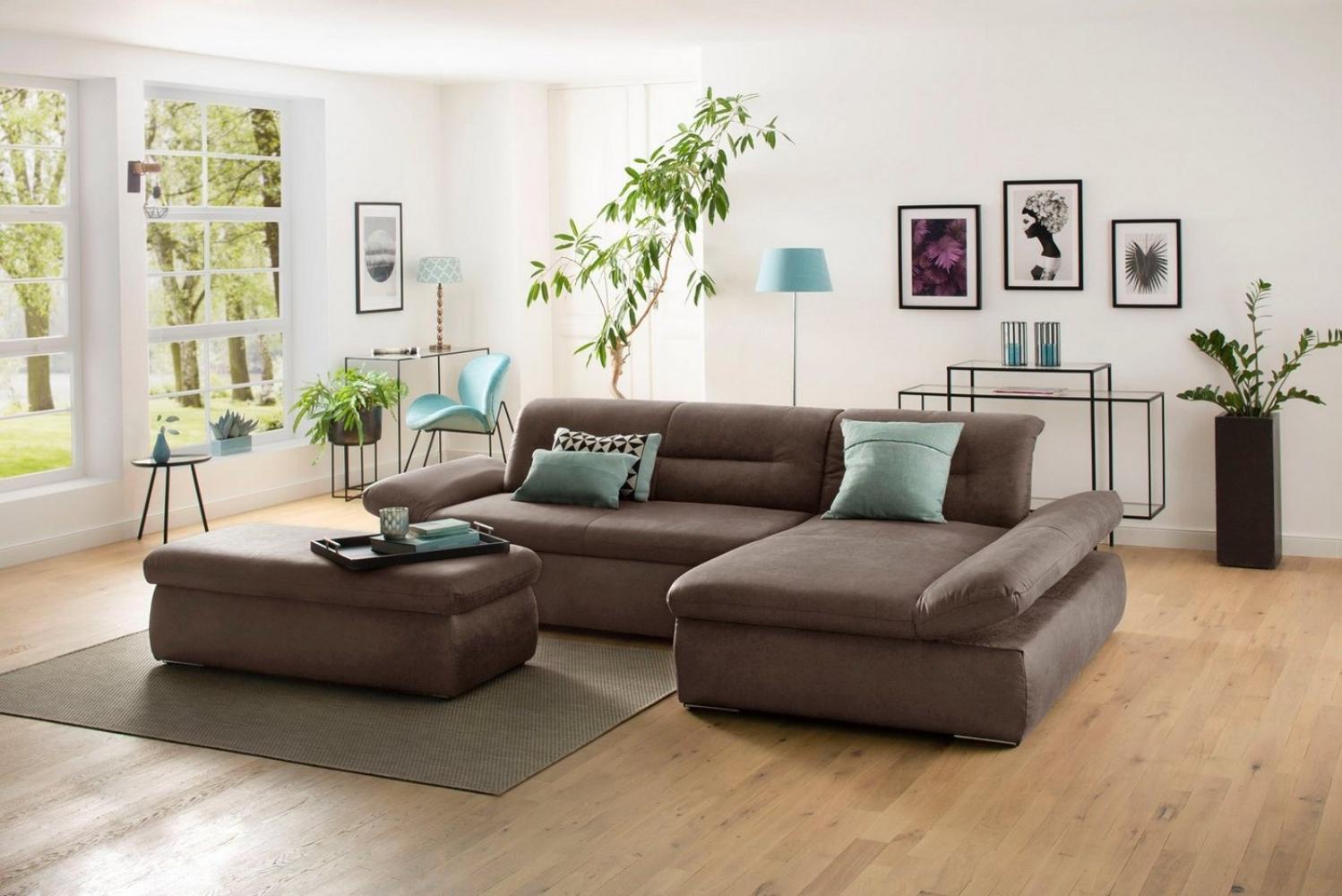 INOSIGN Ecksofa Avesa L-Form, Wahlweise mit Armteilvertsellung und Bettfunktion, B/T/H: 300/172/80cm Bild 1