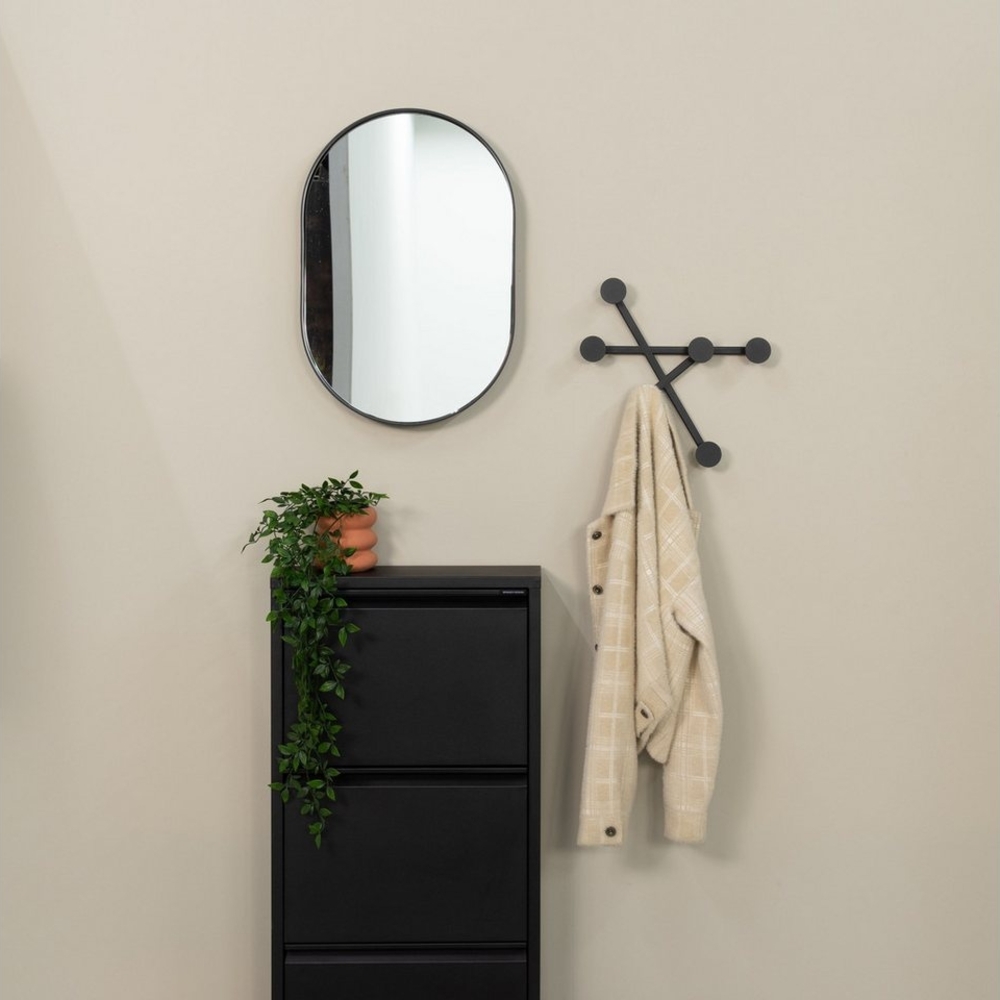 BOTTONI 1 Wandgarderobe - Schwarz Bild 1