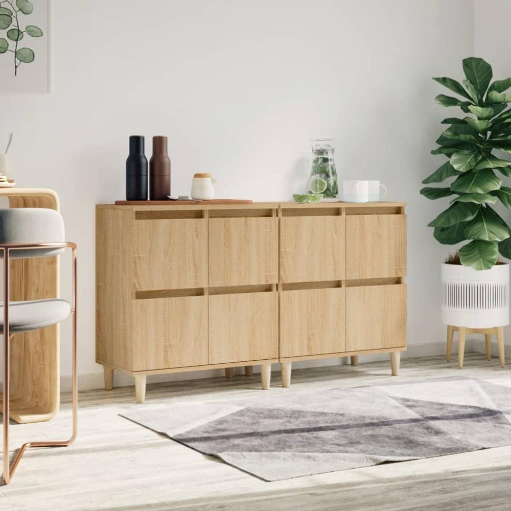 vidaXL Sideboards 2 Stk. Sonoma-Eiche 60x35x70 cm Holzwerkstoff 3185754 Bild 1