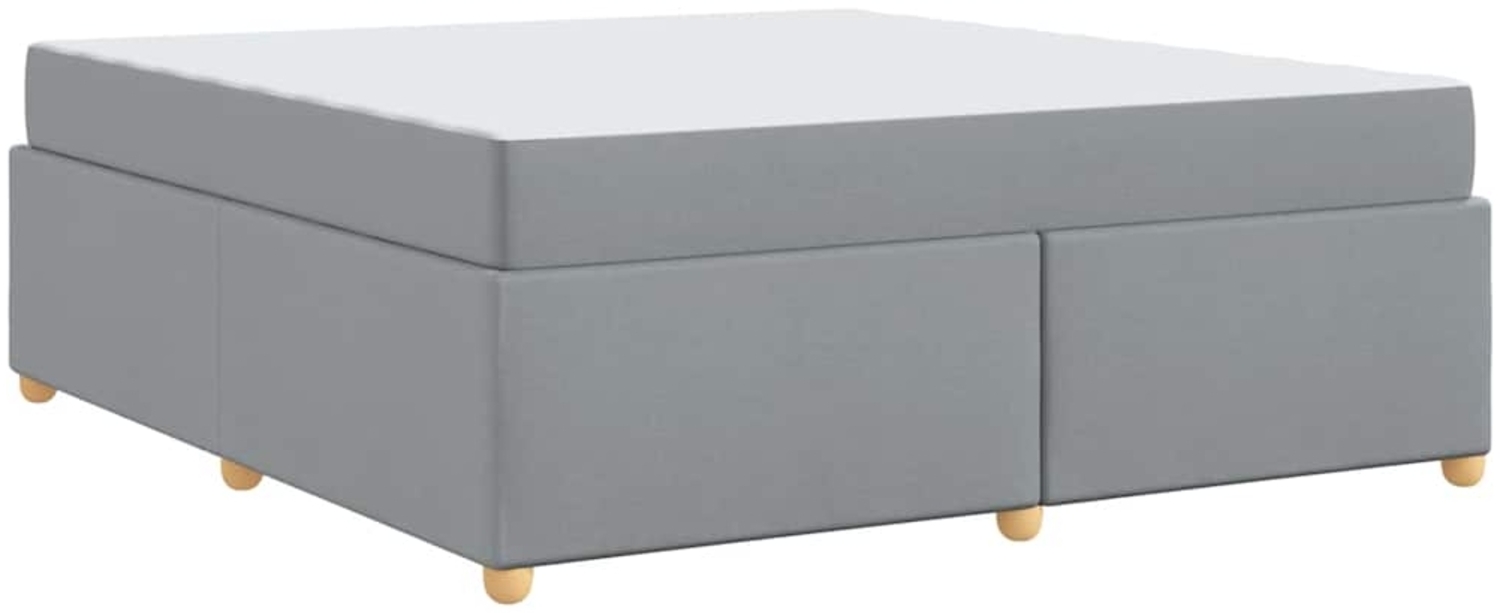 vidaXL Bettrahmen mit Matratze Hellgrau 180 x 200 cm Stoff 3399370 Bild 1