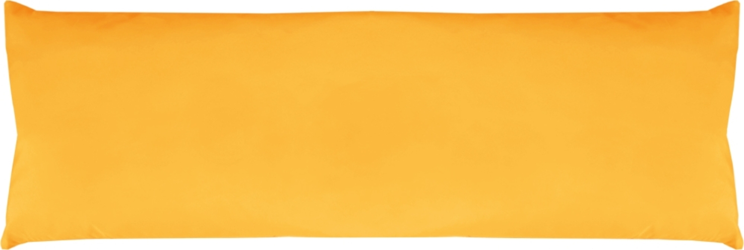 Seitenschläfer Kissenhülle Kissenfüllung Körperkissen, bequem und anschmiegsam in vielen verschiedenen Farben erhältlich (ca. 40x120cm / hellorange - marigold) Bild 1