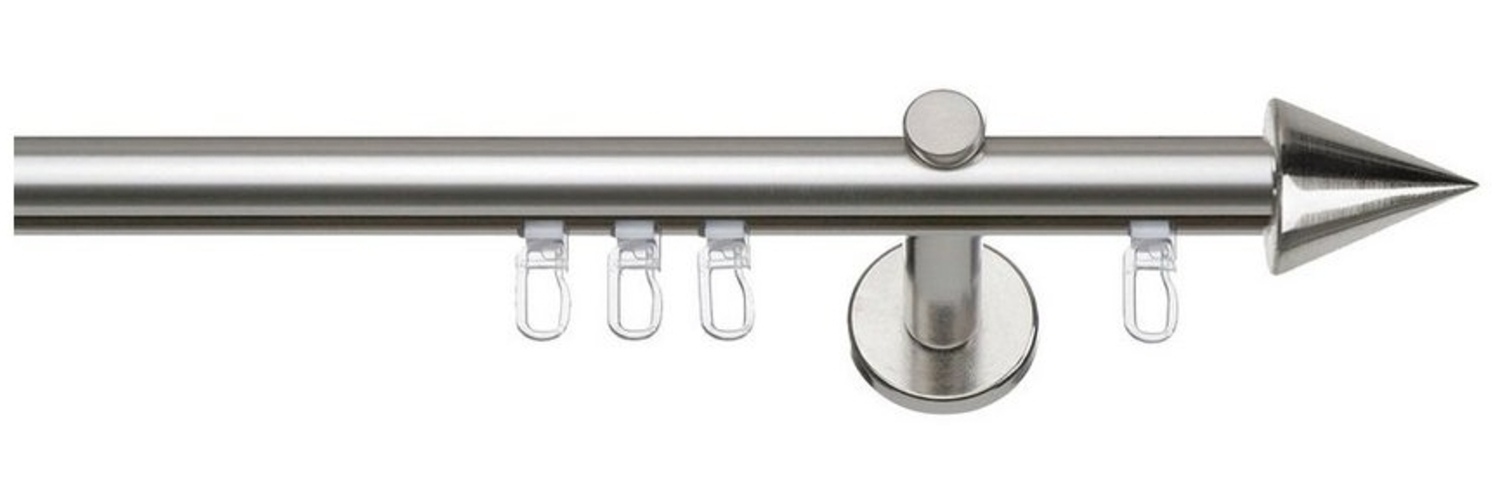 SN DECO GROUP Gardinenstange Innenlaufgarnitur Nizza, Ø 19 mm, 1-läufig, Fixmaß, Verschraubt, Aluminium, Komplettset Bild 1