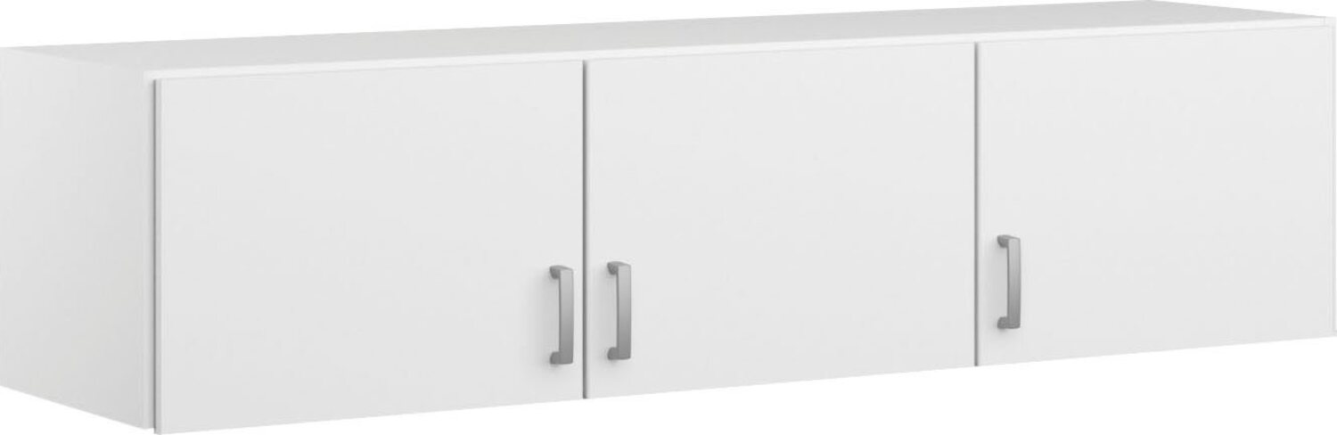 Rauch Möbel Bremen Schrankaufsatz für zusätzlichen Stauraum für den Kleiderschrank 3-türig, Weiß, kombinierbar mit Schrank-Breite 136 cm aus Modellserie Bremen BxHxT 136x39x54 cm Bild 1