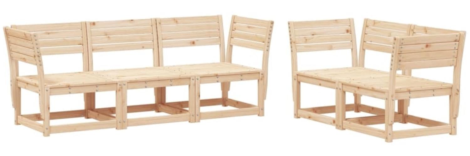 vidaXL 5-tlg. Garten-Sofagarnitur Massivholz Kiefer 3216995 Bild 1
