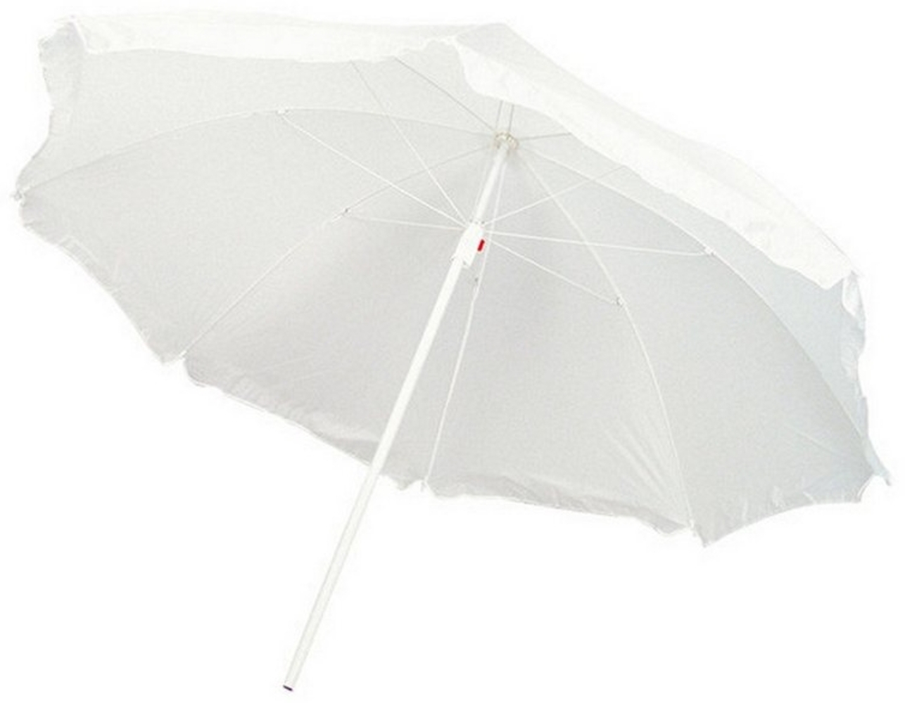 Macma Sonnenschirm Strandschirm / Sonnenschirm / stufenlos verstellbar / Farbe: weiß Bild 1