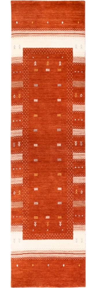 Morgenland Gabbeh Teppich - Loribaft Softy - Aurora Flair - läufer - 300 x 80 - Gold Bild 1