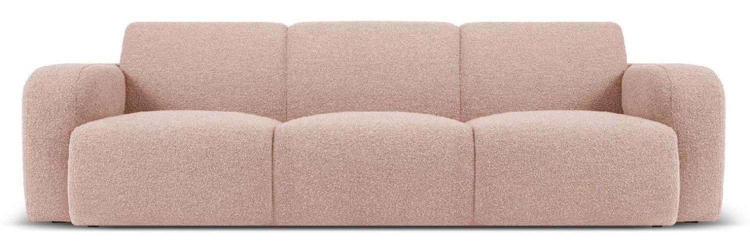 Micadoni Boucle Sofa Molino 3-Sitzer Boucle Puderrosa Bild 1