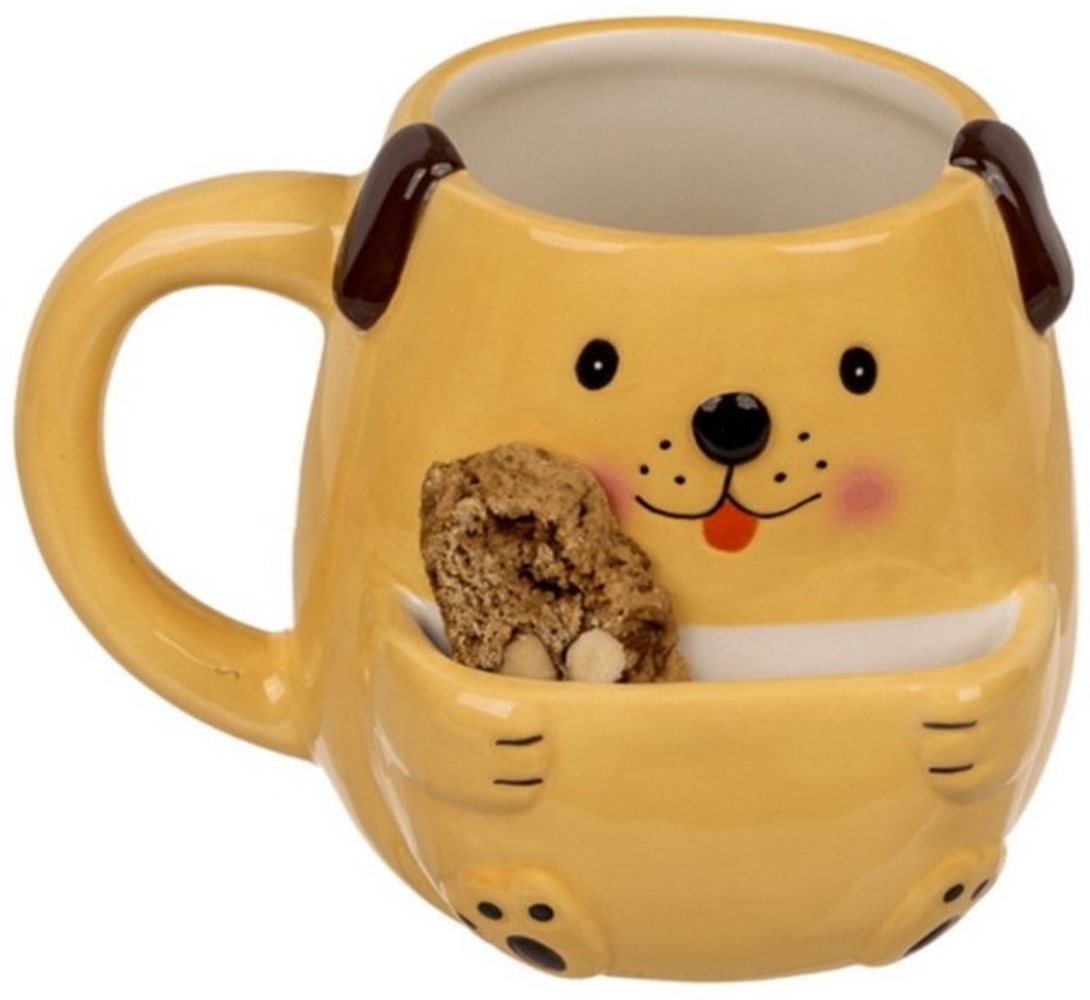 Out of the Blue Tasse Hund Kaffeebecher mit Keksfach Bild 1