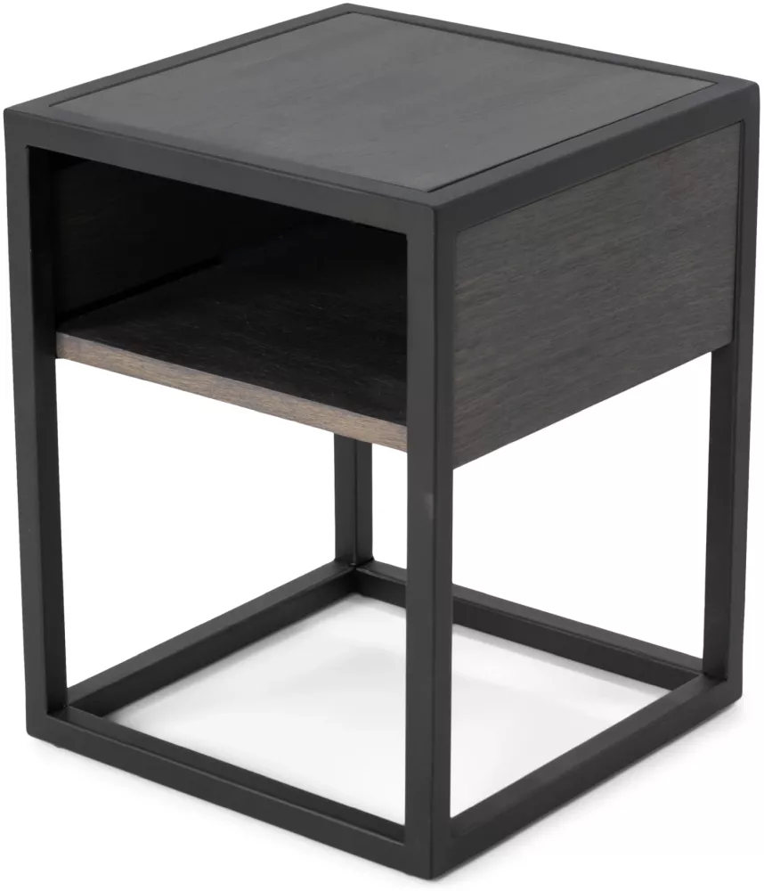 Spinder Design DIVA ONE-NIGHTSTAND Nachttisch - Grau / Schwarz Bild 1