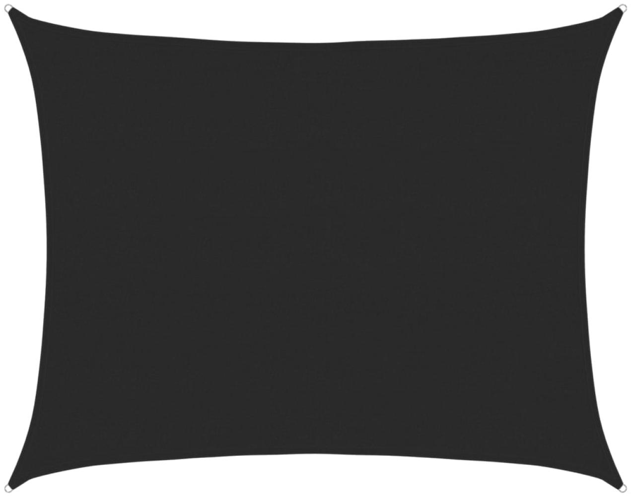 vidaXL Sonnensegel 160 g/m² Schwarz 6x7 m HDPE 311744 Bild 1