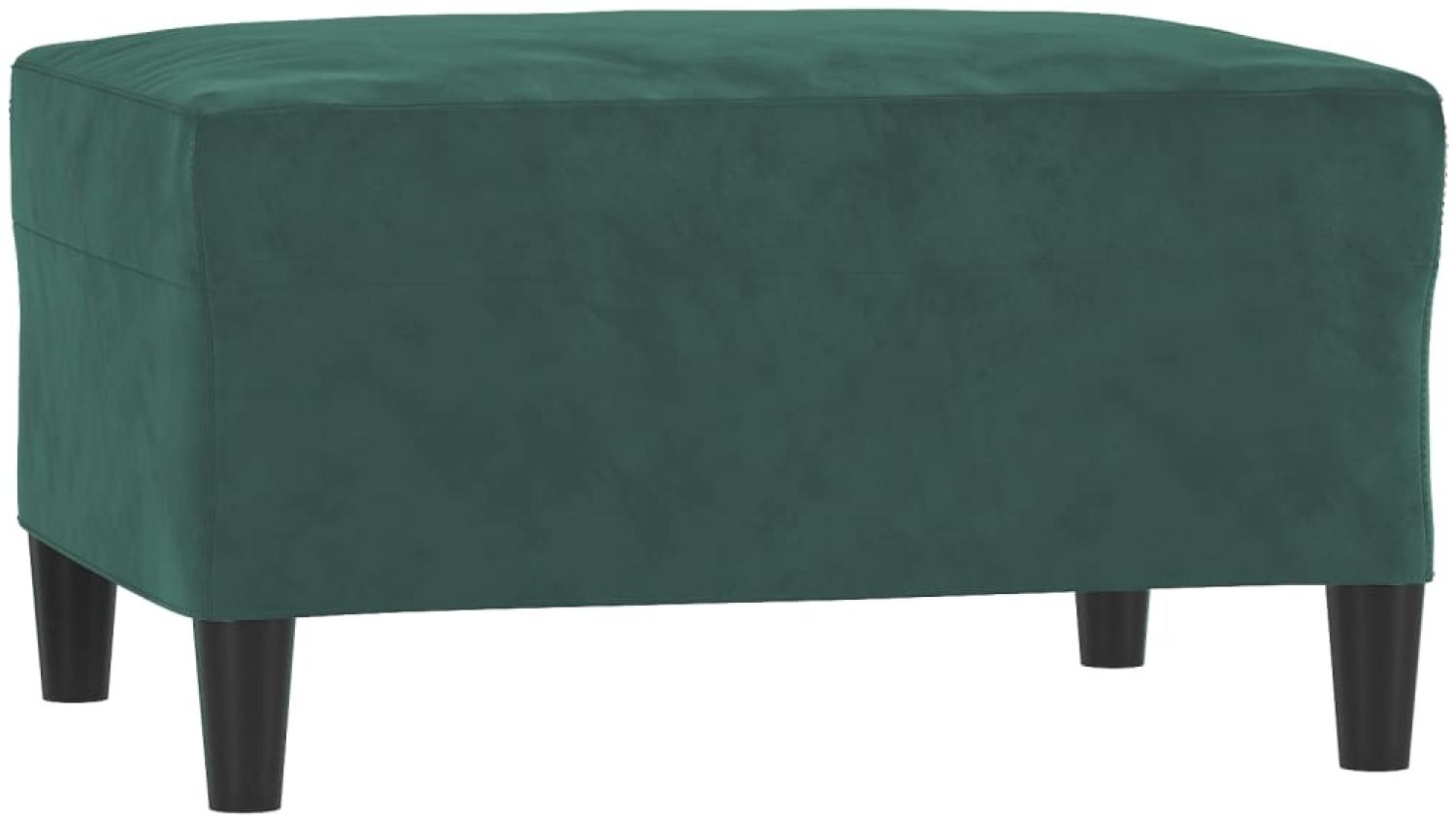 vidaXL Fußhocker Dunkelgrün 70x55x41 cm Samt 349319 Bild 1