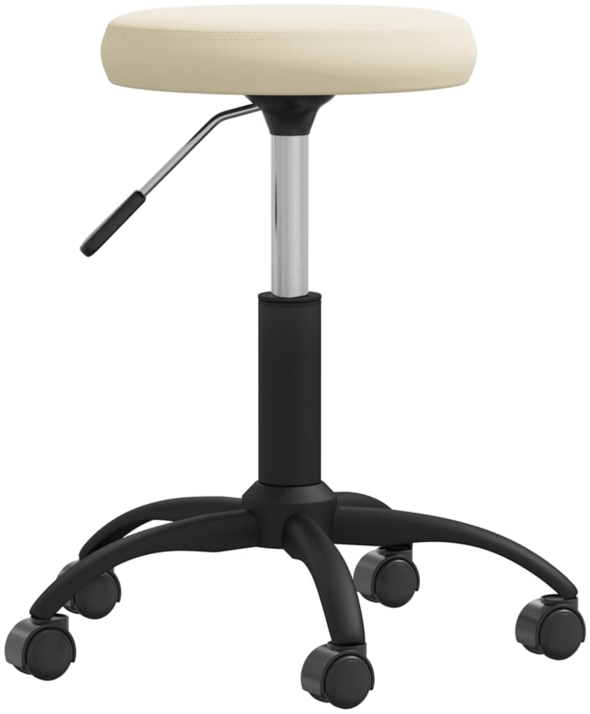 vidaXL Massagehocker Samt Creme 3085737 Bild 1