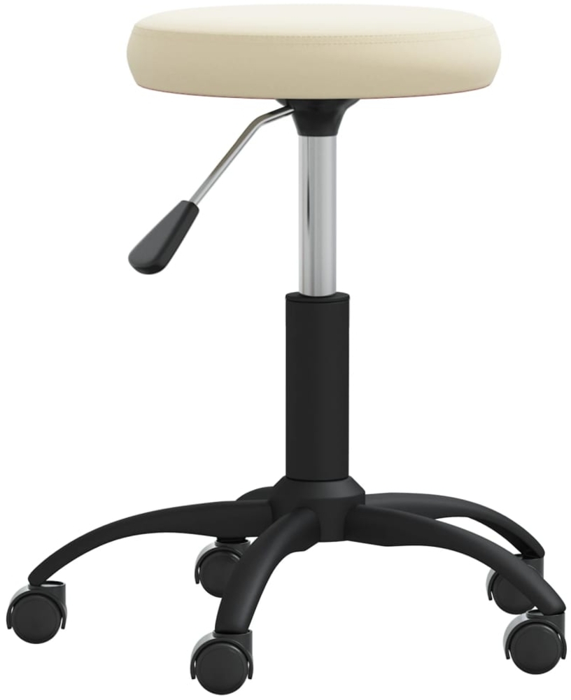 vidaXL Massagehocker Samt Creme 3085737 Bild 1