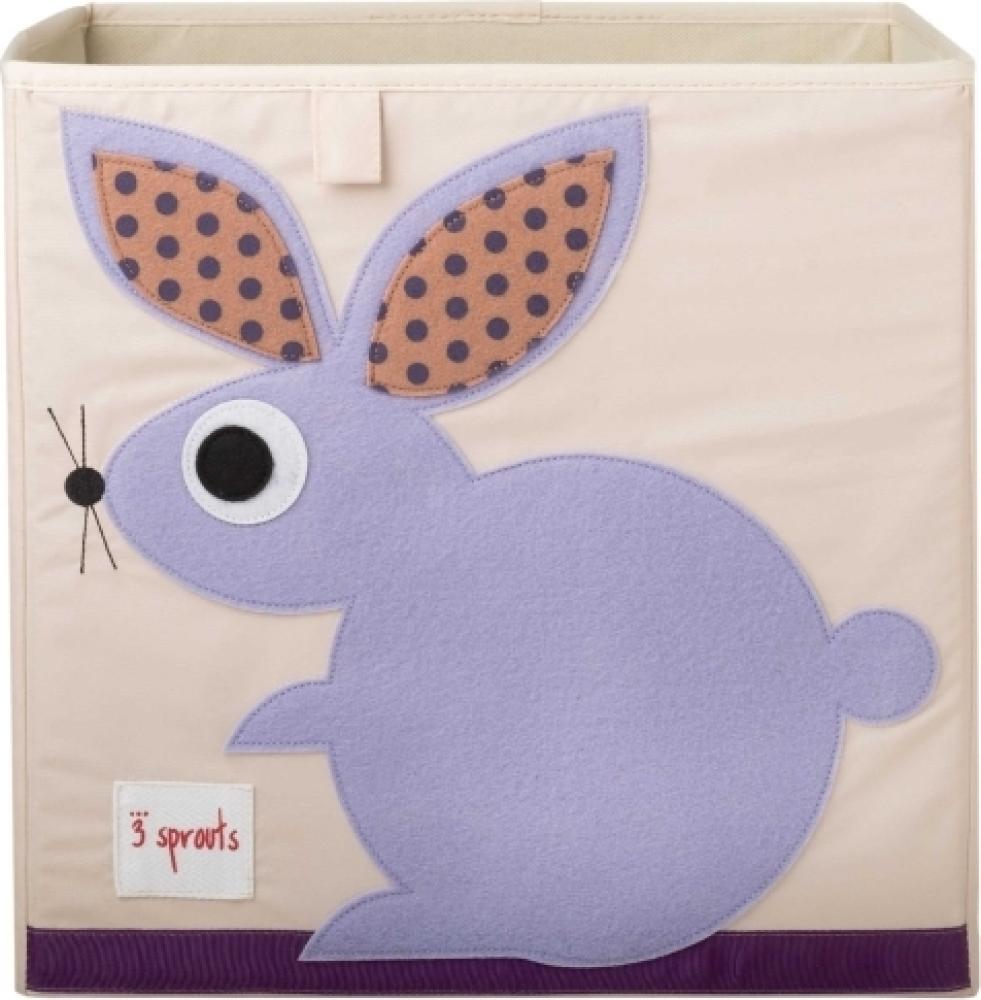 Aufbewahrung im Kinderzimmer mit Hase Spielzeugbox, 33 x 33 x 33 cm, von 3 sprouts Bild 1