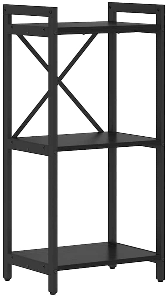 vidaXL Bücherregal Schwarz Eichen-Optik 40 x 30 x 83 cm Holzwerkstoff 868365 Bild 1