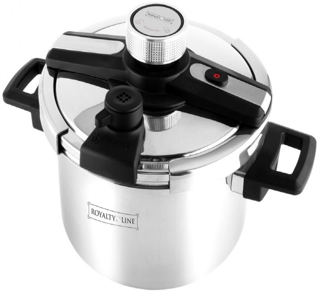 Schnellkochtopf Dampfkochtopf Edelstahl Kochtopf 8 Liter ROYALTY LINE RL-DSD8L Bild 1