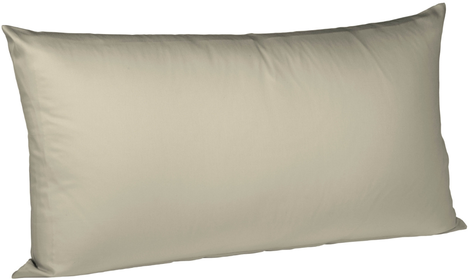 Fleuresse Interlock-Jersey-Kissenbezug uni colours 9042 taupe Größe 40x80 cm Bild 1