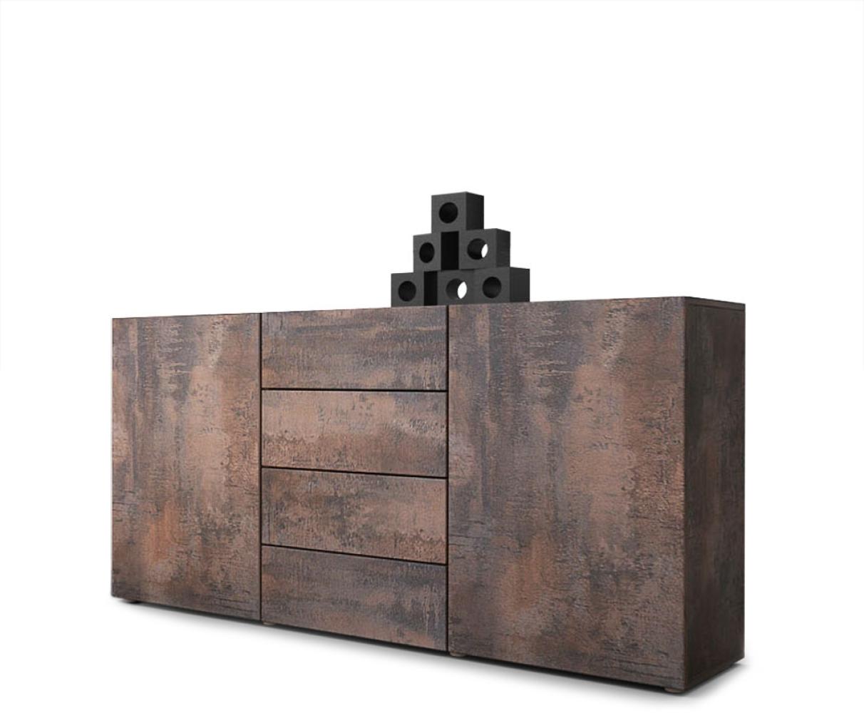 Sideboard Kommode Massa in Stahlfarbe antik Bild 1