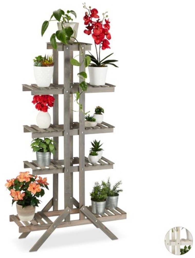 Blumentreppe Holz mit 5 Stufen 10026330_111 Bild 1