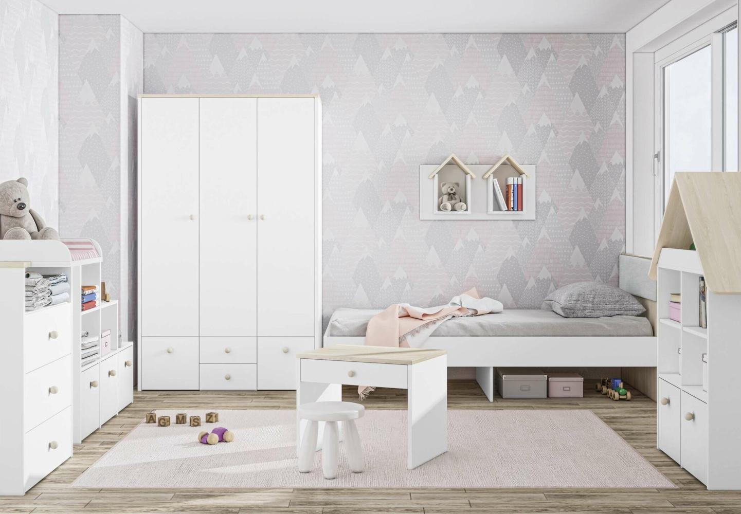 Stylefy Molli Kinderzimmer-Set V Weiß Buche Fjord Bild 1