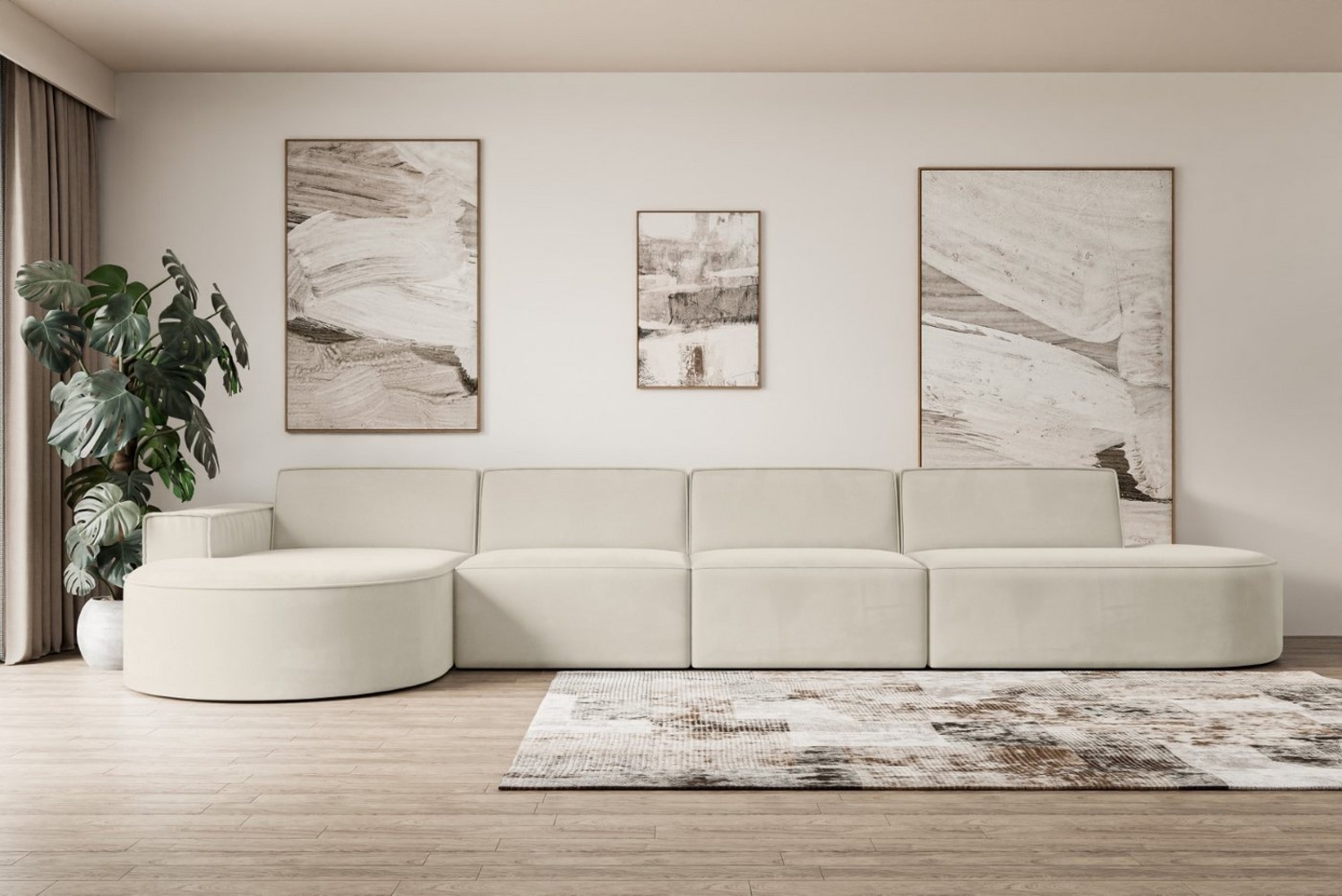 ALTDECOR Ecksofa MARI-L3, Sofa Praktische Bequeme Funktionsecke Couch L-Form Eckcouch, Corner Sofa U-Form Vielseitige Sofa Wohnlandschaft Wohnzimmer Bild 1
