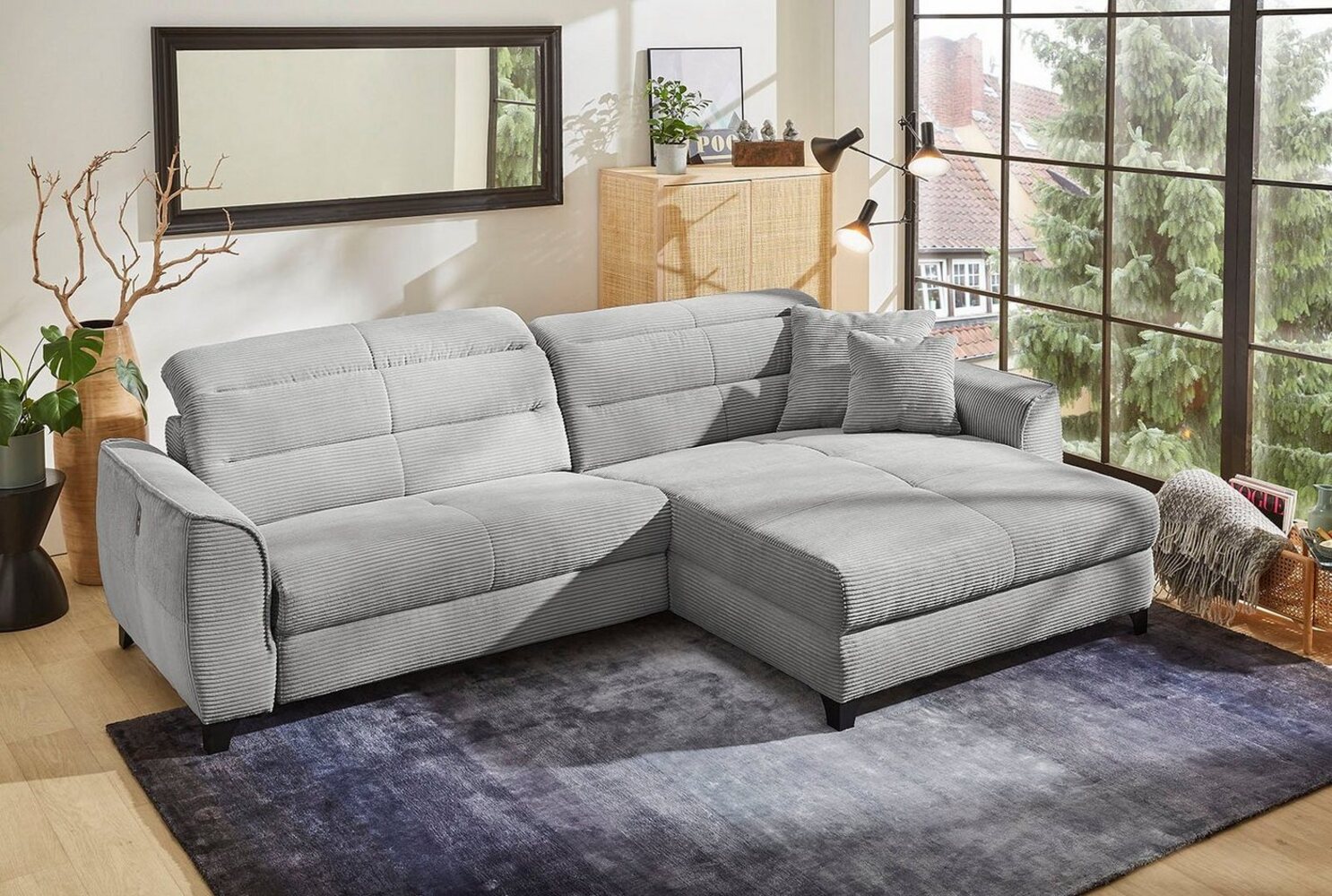 Jockenhöfer Gruppe Ecksofa Double One L-Form, mit 2x 120cm breiten, elektromotorischen Relaxfunktionen Bild 1