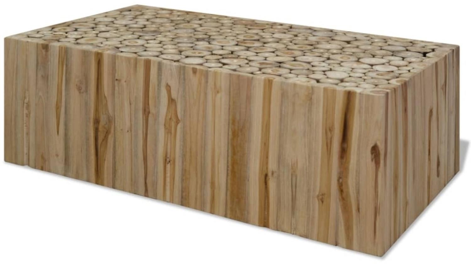 vidaXL Couchtisch Echtes Teakholz 90x50x30 cm 244556 Bild 1