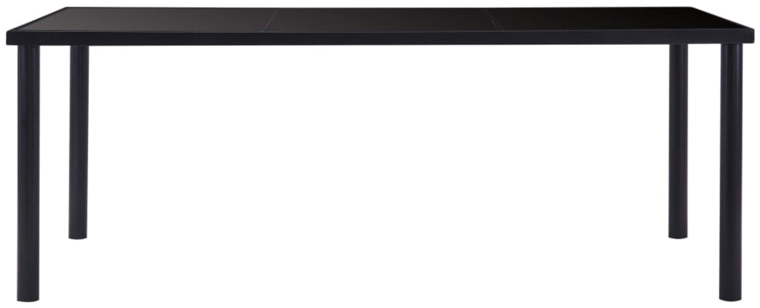 vidaXL Esstisch Schwarz 200 x 100 x 75 cm Hartglas [281856] Bild 1
