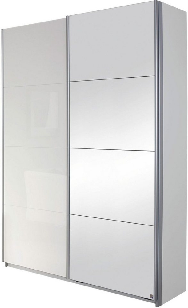 Garderobenschrank MINOSA Schuhschrank weiß Hochglanz 136cm Bild 1