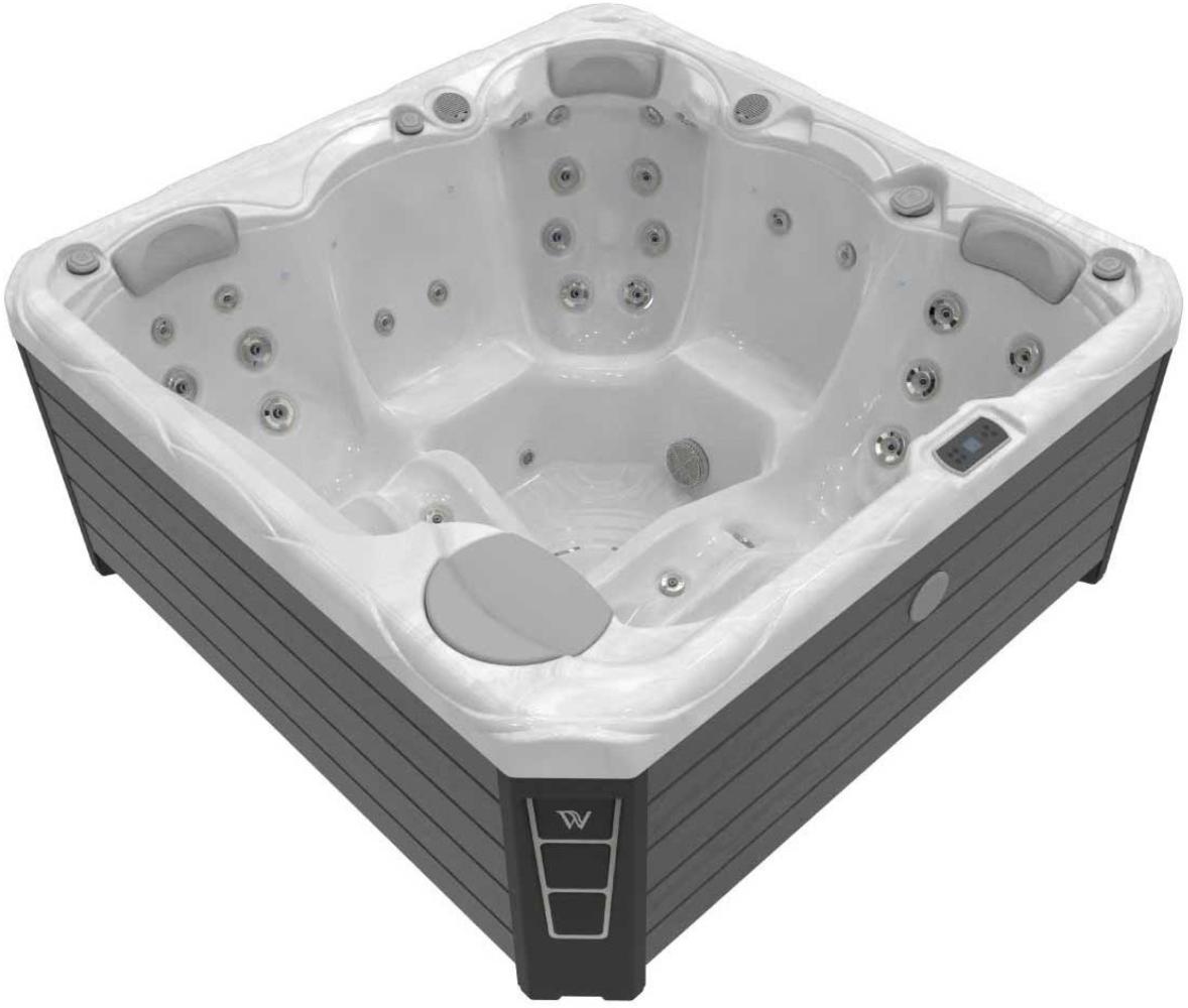 Wellis Budapest Life Whirlpool Außenwhirlpool 200x200x89cm für 5 Personen inkl. Thermocover Bild 1