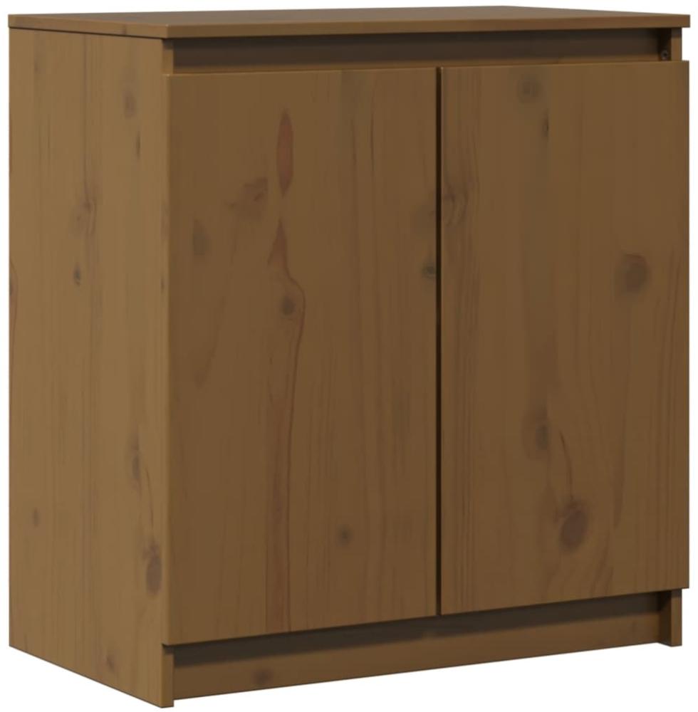 vidaXL Beistellschrank Honigbraun 60x36x65 cm Massivholz Kiefer 808101 Bild 1