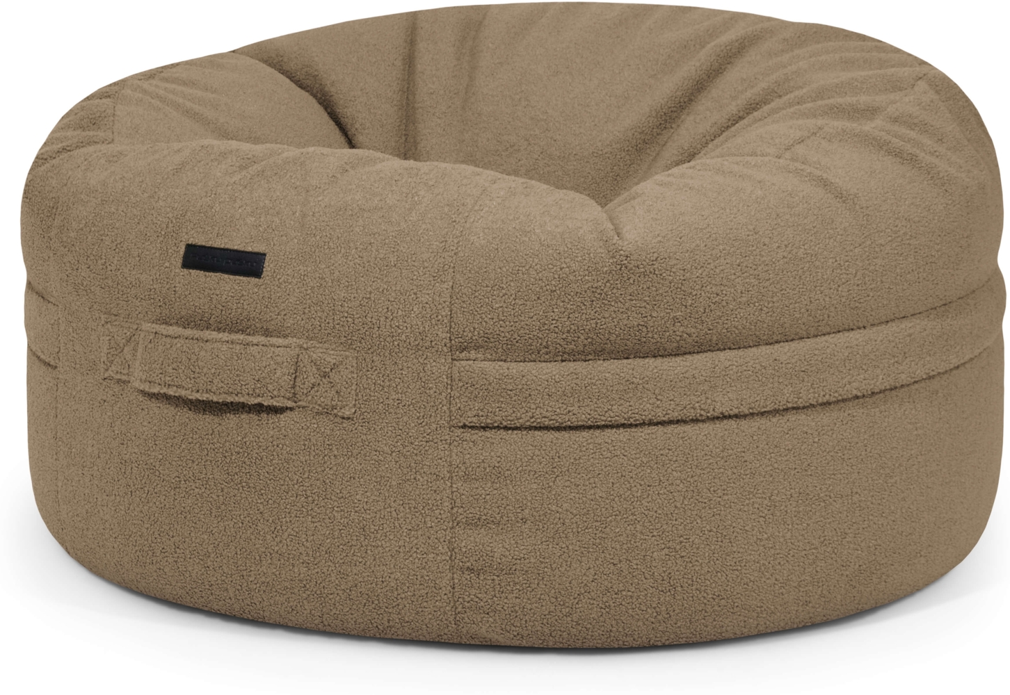 Sitzsack ‘Roll 105‘, Bezugstoff - Teddy, 100% Polyester, Camel, 50x105x105 cm. Bild 1