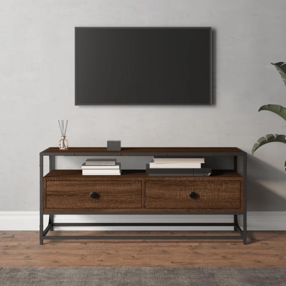 vidaXL TV-Schrank Braun Eichen-Optik 100x35x45 cm Holzwerkstoff 826309 Bild 1