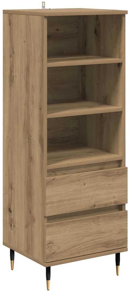 vidaXL Highboard Artisan-Eiche 40 x 36 x 110 cm Holzwerkstoff 882733 Bild 1